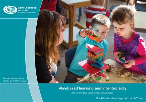 play based learning  intentionality early childhood australia shop