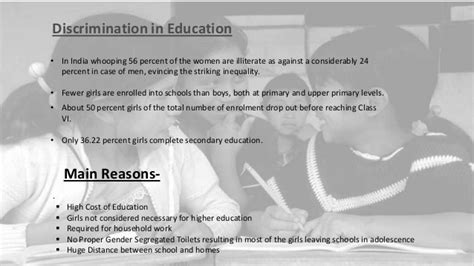 gender discrimination and women empowerment