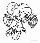 Coloring Pages Cheerleading Printable Girls Color Kids Cheerleader Giants Cheer York Girl Little Football Sheets Sports Printables Cute Drawing Print sketch template
