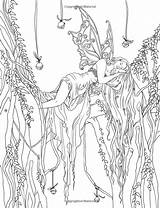 Coloring Pages Forest Magical Fantasy Adults Enchanted Adult Fairy Selina Colouring Book Forests Collection Printable Books Amazon Drawings Getdrawings Colorful sketch template
