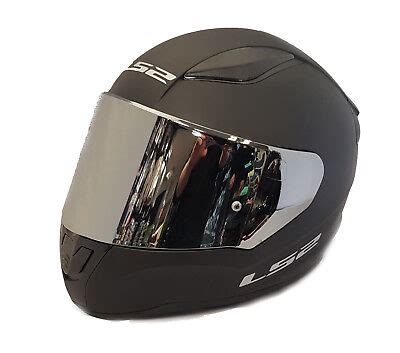 ls ff rapid full face motorcycle helmet matt black  chrome