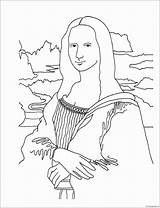 Mona sketch template