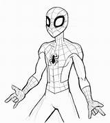 Miles Morales Spiderman Coloring Drawing Colorir Draw Drawings Marvel sketch template