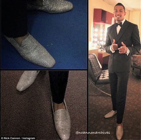 nick cannon rocks 2 2m n359m shoes and they are his photos