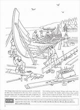 Viking Coloring Coloriage Vikings Histoire Pages Ship Book Books Story Choose Board Colouring Sheets sketch template