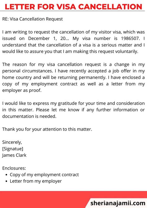 letter  visa cancellation  guide  samples sheria na jamii