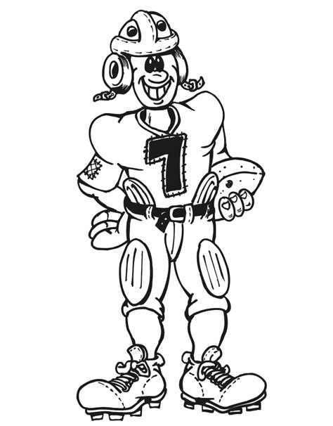 coloring pages football player coloring home