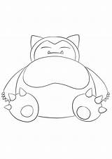 Coloring Snorlax Pages Pokemon Popular sketch template