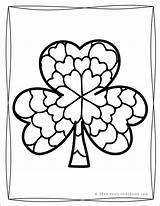 Shamrock Coloring Pages Printable Patrick Book Saint Adults Kids Designs Intricate Shop sketch template