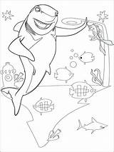 Coloring Pages Shark Tale Printable sketch template