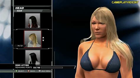 wwe 2k15 create a diva complete showoff head section