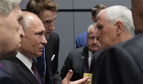 putin in tense talks with mike pence over trump s plan to