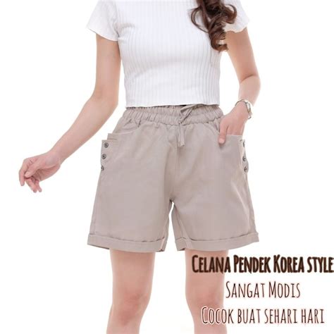 Jual Celana Pendek Wanita Hotpants Korea Style Shopee Indonesia