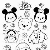 Tsum Mickey Mandalas Cuties Páginas Jasmine sketch template