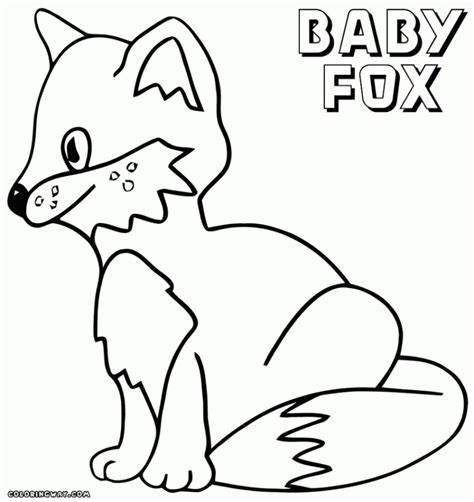 printable fox coloring pages everfreecoloringcom