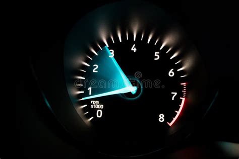 close   car speed meter stock image image  night meter
