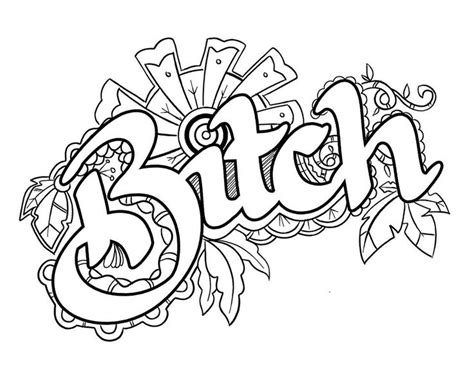 bad words adult coloring pages  printables coloring pages