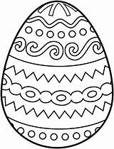 Easter Egg Pattern Coloring Tribal Pages sketch template