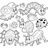 Spiders Surfnetkids Bugs Cute Clipart sketch template