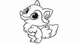 Fox Coloring Pages Baby Cute Printable Kids Leapfrog Color Animal Friends Learning Colouring Printables Lovely Easy Print Cartoon Kawaii Animals sketch template