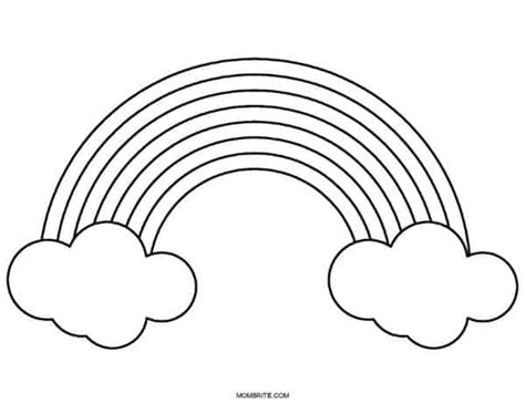 printable rainbow templates  coloring pages  kids mombrite