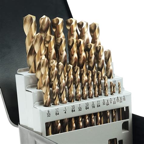 gmtools pcs cobalt drill bits set  high speed steel  degree