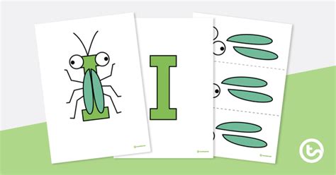 letter craft activity    insect version  teach starter