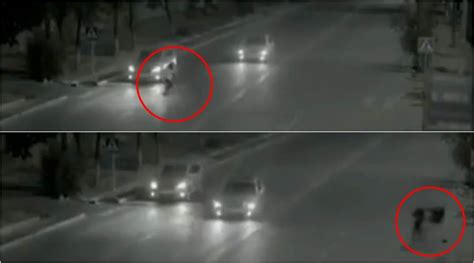 video ghost or super human guy ‘flashes across to save girl from