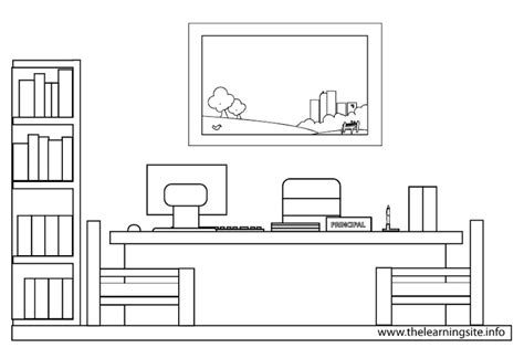 office worker coloring page