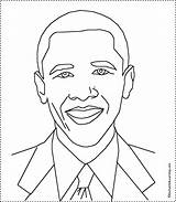 Coloring Obama Pages Barack History African Kids American Presidents President Easy Printable Drawing Month Printout Template Bible Enchantedlearning Print Craft sketch template