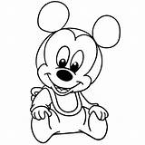 Mouse Mickey Baby Drawing Mikey Minnie Coloring Drawings Pages Cartoon Kids Disney Getdrawings Paintingvalley Choose Board sketch template