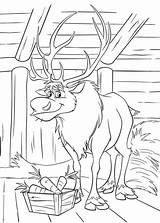 Coloring Sven Pages Frozen Barn His Deer Printable Print Disney Color Colornimbus Books Kids Momjunction sketch template