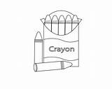 Crayon Coloring Pencils Freecoloring sketch template