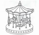 Karussell Carousel sketch template