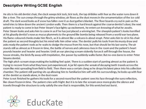 write esse descriptive writing articles