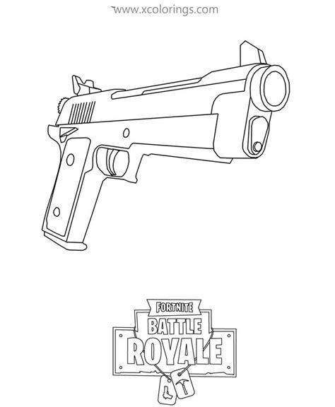 fortnite guns coloring pages printable coloring pages