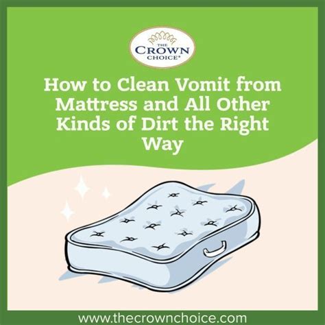 clean vomit  mattress    kinds  dirt