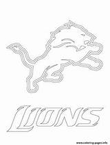 Lions Detroit Coloring Pages Logo Football Printable Sport Choose Board sketch template