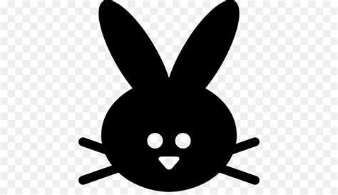 bunny face silhouette rabbit head  vector photo  trial