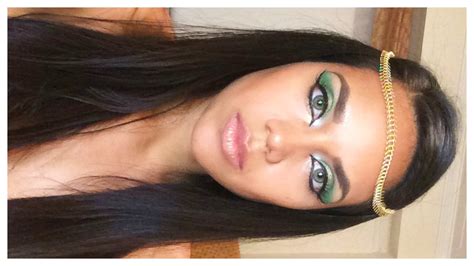 egyptian cleopatra halloween makeup tutorial youtube