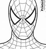 Coloring Spiderman Pages Printable Pngkey Background sketch template