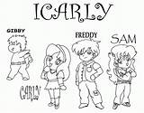 Icarly Coloring Pages Printable Popular sketch template