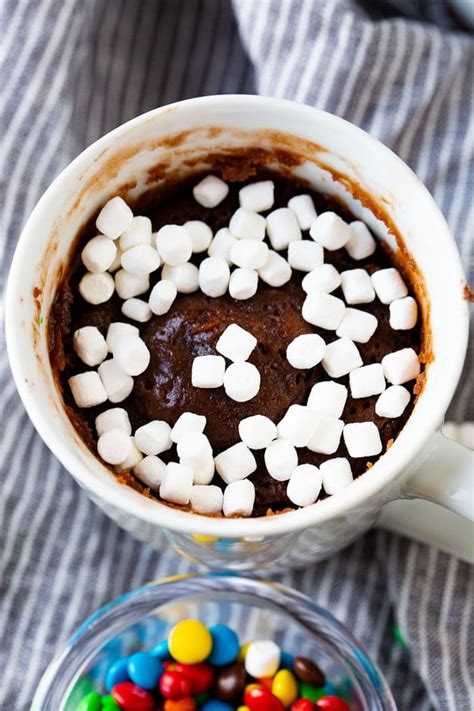 hot cocoa mug brownie sweet basil
