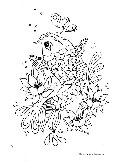 koi coloring pages coloring pictures