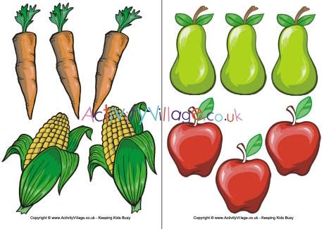 fruit  vegetable clipart printable