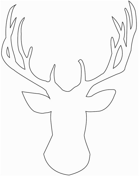 reindeer antlers template  printable  printable