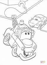 Coloring Mcqueen Pages Mater Printable Drawing Dot sketch template