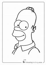 Coloring Pages Cartoon Simpson Homer Mega sketch template