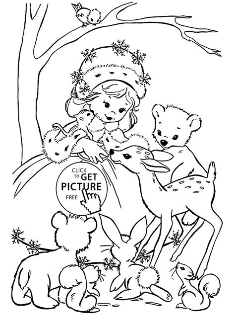 ideas  winter coloring pages  girls home family style
