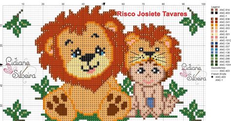 lidiane silveira baby leao ponto cruz